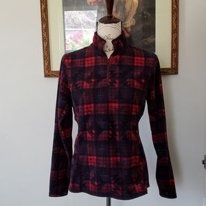 Eddie Bauer plaid, Aztec print fleece-lined zip